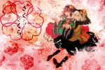  bad_id destroyb heart komeiji_koishi komeiji_satori multiple_girls petals siblings sisters touhou wallpaper 