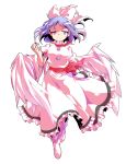  1girl alphes_(style) bangs bare_arms blue_eyes blue_hair bobby_socks bow breasts closed_mouth dairi dress eyebrows eyebrows_visible_through_hair facing_viewer feathered_wings feathers floating_hair frilled_dress frills full_body hair_bow looking_at_viewer mai_(touhou) medium_breasts parody puffy_short_sleeves puffy_sleeves red_bow short_hair short_sleeves simple_background smile socks solo style_parody touhou touhou_(pc-98) transparent_background tsurime v-shaped_eyebrows white_bow white_dress white_legwear white_wings wings 
