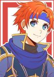  1boy blue_eyes fire_emblem fire_emblem:_fuuin_no_tsurugi headband male_focus redhead roy_(fire_emblem) short_hair smile solo 