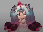  mareanie no_humans pokemon pokemon_(game) pokemon_sm spikes tentacle_hair 