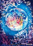  bubble copyright_name coral fish force_of_will no_humans official_art sparkle starfish underwater 