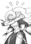  &gt;_&lt; 2girls adepta_sororitas breasts commentary fingerless_gloves glomp gloves hug lutherniel medium_breasts multiple_girls one_eye_closed short_hair warhammer_40k 