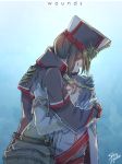  1boy 1girl absurdres closed_eyes collarbone cousins gloves hat highres hug meleph_(xenoblade) military military_hat military_uniform pauldrons reverse_trap short_hair simple_background uniform white_background white_gloves xenoblade xenoblade_2 
