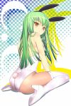   rabbit_ears bunny_tail bunnysuit code_geass female green_hair high_heels tagme  