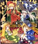  heterochromia pemoko rozen_maiden shinku souseiseki suigintou suiseiseki traditional_media 