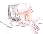  ass computer_screen kirakishou pink_hair rozen_maiden 