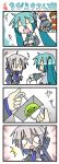  /\/\/\ 4koma ahoge blush chibi comic gift hatsune_miku kaito meiko minami_(colorful_palette) o_o silent_comic tears twintails vocaloid voyakiloid young yowane_haku 