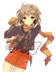  hands_on_headphones headphones nagato_yuki scarf skirt suzumiya_haruhi_no_yuuutsu 