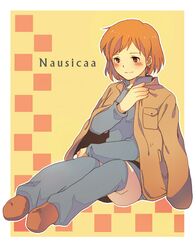  1girl brown_hair commentary_request earrings honoboooono jewelry kaze_no_tani_no_nausicaa nausicaa short_hair solo studio_ghibli 