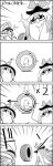  /\/\/\ 4koma bespectacled bow comic commentary_request diagram directional_arrow emphasis_lines glasses greyscale hat hat_bow highres kamishirasawa_keine monochrome multicolored_hair nagae_iku ribbon sparkle tani_takeshi tire touhou translation_request two-tone_hair yukkuri_shiteitte_ne 