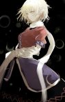  1girl absurdres blonde_hair breasts highres long_sleeves mizuhashi_parsee pointy_ears scarf short_hair skirt solo touhou watchi yellow_eyes 
