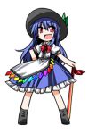 1girl gensou_ningyou_enbu hat hemogurobin_a1c hinanawi_tenshi skirt solo sword_of_hisou touhou