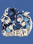  1girl bangs blue_background blue_eyes blue_hair blunt_bangs dizzy eric_muentes guilty_gear looking_at_viewer shaded_face solo twintails 