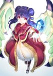  1girl fire_emblem fire_emblem:_seima_no_kouseki gem highres myrrh nakabayashi_zun purple_hair red_eyes solo twintails wings 