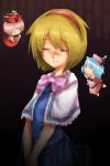  alice_margatroid alice_margatroid_(cosplay) blonde_hair capelet character_doll cosplay face harusame_(unmei_no_ikasumi) layla_prismriver lunasa_prismriver lyrica_prismriver merlin_prismriver tears touhou 