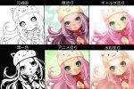  animal_hat cat_hat coloring_practice hat megurine_luka megurine_luka_(toeto) toeto toeto_(vocaloid) vocaloid 