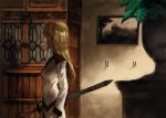  closet female lack painting plant sword weapon 