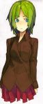  green_hair hama2224 highres no_legs original short_hair sketch skirt 