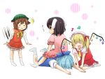  bad_id chen chiroru cirno fang flandre_scarlet friends inaba_tewi socks touhou 