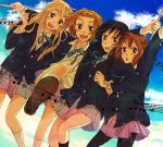  akiyama_mio bangs blunt_bangs hime_cut hirasawa_yui k-on! kotobuki_tsumugi multiple_girls pantyhose school_uniform tainaka_ritsu zerobi 