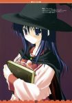  blue_hair hat highres kurusugawa_serika nanao_naru school_uniform to_heart witch_hat 