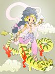  cat cloud clouds dancing dragon flying food goddess hagoromo ice_cream tongue 
