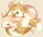  :&lt; blush brown_background brown_eyes closed_mouth furret hideko_(l33l3b) looking_at_viewer no_humans pokemon pokemon_(creature) signature simple_background sweatdrop 