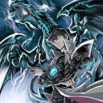  1boy arm_belt blue-eyes_white_dragon blue_eyes brown_hair card claws clouds cloudy_sky dragon duel_disk duel_monster holding holding_card kaiba_seto lightning long_sleeves male_focus overcast sharp_teeth short_hair sky solo takahashi_kazuki teeth yu-gi-oh! yuu-gi-ou_duel_monsters 