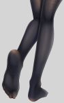  1girl black_legwear close-up fine_fabric_emphasis grey_background gurande_(g-size) highres kneepits legs no_shoes original pantyhose simple_background soles solo standing standing_on_one_leg 