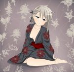  alternate_costume ange_(princess_principal) dress highres hot japanese_clothes kimono mahdi princess_principal silver_hair 