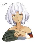  1girl dark_skin godzilla:_planet_of_the_monsters godzilla_(series) green_eyes mask miana white_hair 