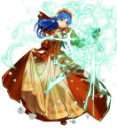  1girl blue_eyes blue_hair bunbun fire_emblem fire_emblem_heroes full_body highres lilina long_hair official_art solo transparent_background 