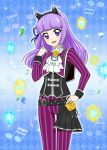  dress hikami_sumire long_hair purple_eyes violet_hair 