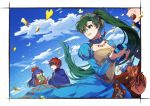  2boys 2girls artist_request blue_eyes blue_hair blush cape closed_eyes couple dress eliwood_(fire_emblem) father_and_daughter father_and_son fire_emblem fire_emblem:_fuuin_no_tsurugi fire_emblem:_rekka_no_ken fire_emblem_heroes gloves green_eyes hat hector_(fire_emblem) hetero jewelry lilina long_hair lyndis_(fire_emblem) mamkute mother_and_daughter mother_and_son multiple_boys multiple_girls ninian open_mouth ponytail redhead roy_(fire_emblem) short_hair smile 