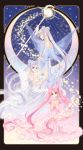  3girls bare_shoulders bishoujo_senshi_sailor_moon blue_eyes chibi_usa closed_eyes covered_mouth crescent detached_sleeves double_bun dress floating_object hands_clasped jewelry long_hair maboroshi_no_ginzuishou mother_and_daughter multiple_girls necklace neo_queen_serenity nickii25 older own_hands_together pearl_necklace pink_dress pink_hair puffy_short_sleeves puffy_sleeves queen_serenity red_eyes see-through short_sleeves silver_hair small_lady_serenity staff star tsukino_usagi twintails very_long_hair white_dress 