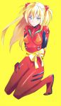  blonde_hair blue_eyes hair_ornament hairclip long_hair neon_genesis_evangelion plugsuit ribbon souryuu_asuka_langley valentine 