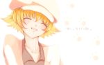  blonde_hair clannad clannad_after_story closed_eyes hat ki_(noctiluca) male shima_katsuki short_hair 