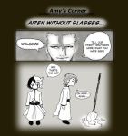  aizen_sousuke bleach comic monochrome mop parody ulquiorra_schiffer 