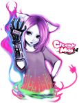  cat_ears hand_on_hip nintendo pink_hair power_glove weda_(artist) 