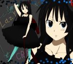  akiyama_mio bad_id bangs black_hair blue_eyes blue_legwear blunt_bangs don&#039;t_say_&quot;lazy&quot; don&#039;t_say_lazy gothic_lolita hat hime_cut k-on! long_hair mini_top_hat pantyhose shiratori_serano solo top_hat 