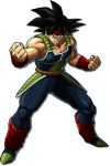  1boy arm_warmers armor bandai_namco bardock biceps black_hair clenched_hands clenched_teeth dragon_ball dragon_ball_fighterz dragonball_z full_body headband looking_at_viewer official_art saiyan scar solo spiky_hair tail teeth transparent_background 