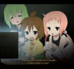  3girls blush computer english fake_screenshot kl kl-chan maruki_(punchiki) mono_(character) multiple_girls original punchiki_(character) wacom 