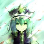  green_hair hat highres peaceibakei rod_of_remorse shikieiki_yamaxanadu touhou 