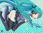  aqua_hair boots hatsune_miku panties striped striped_panties thigh-highs thigh_boots thighhighs twintails underwear vocaloid zero1 