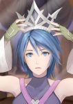  1girl aqua_(kingdom_hearts) blue_eyes blue_hair breasts commentary_request detached_sleeves gloves gogo_(detteiu_de) highres kingdom_hearts kingdom_hearts_birth_by_sleep looking_at_viewer medium_hair solo 