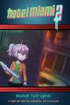  1girl aoba_(kantai_collection) baseball_bat character_name commentary copyright_name cosplay evan_wright_(hotline_miami) evan_wright_(hotline_miami)_(cosplay) green_shirt holding holding_weapon hotline_miami hotline_miami_2:_wrong_number jacket kantai_collection lumineko orange_jacket pink_hair scared scrunchie shadow shirt sweat sweating_profusely title_parody trait_connection wavy_mouth weapon 