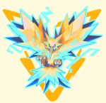  bird claws full_body looking_at_viewer pokemon pokemon_(creature) pokemon_(game) pokemon_rgby simple_background solo white_background yiq zapdos 
