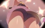  2girls ass blonde_hair brave_witches dog_tail dutch_angle edytha_rossmann em from_below grey_hair multiple_girls panties pantyshot sketch striped striped_legwear tail underwear upskirt waltrud_krupinski world_witches_series 