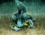  buttai irima_(doron) no_humans pokemon pokemon_(creature) rain solo swampert 