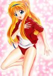  buruma gym_uniform jacket long_hair marker_(medium) original side_ponytail traditional_media yadokari_genpachirou 